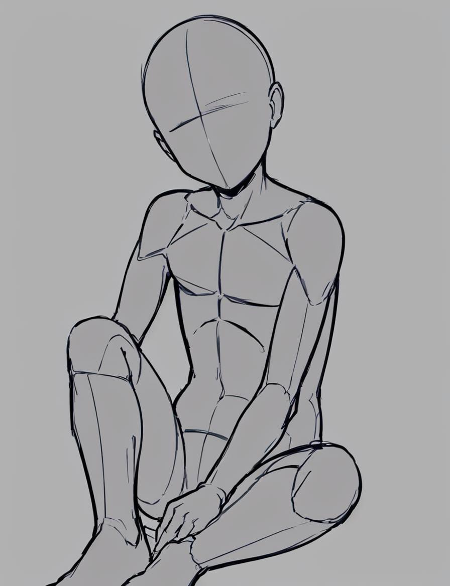 Custom Chibi (sitting base pose) Art Commission | Sketchmob