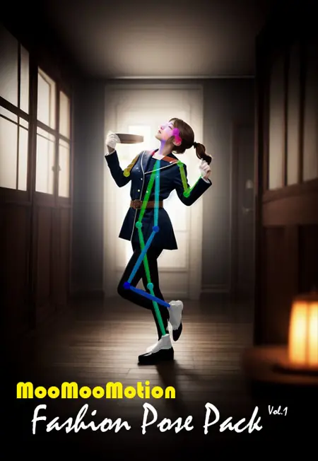 【MooMooMotion】Girl Pack 1 | 哞哞時尚姿勢包 1