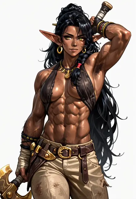 Were-(Bear)barian Elf - OrcBabies (COMMISSION)