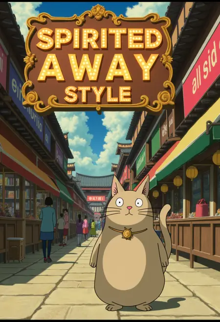 Spirited Away Ghibli Style for Flux