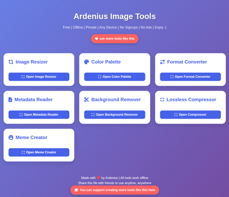 Ardenius Image Tools v1.0
