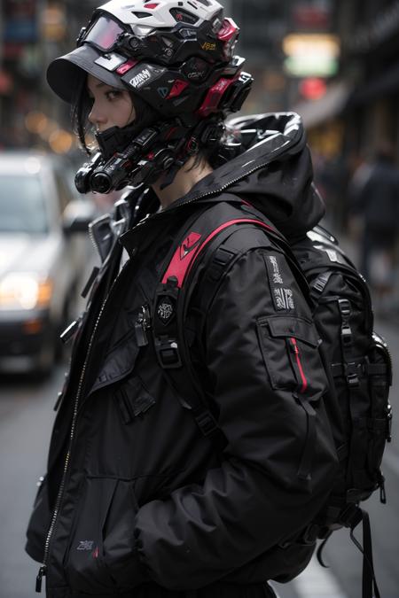 urban techwear outfit