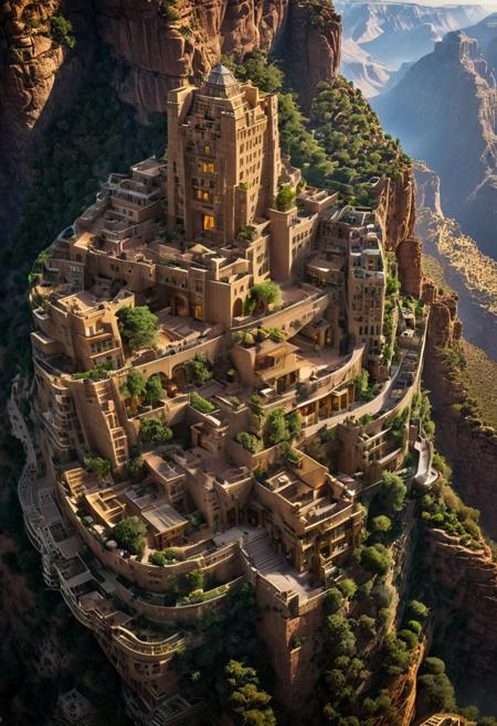 (The colonial city of the future, in the mist-filled Grand Canyon, on an unknown Earth-like planet, 2 moon on sky, Spaceship flight connects colonies, waterfulls:1.3), (Machu Picchu, a mountain settlement, incredibly spectacular:1.2), (Mario Botta:1.3), (avant-garde, future, reality, science fiction, photorealistic), (modern architecture:1.2), 
(Large Files, Ultra Realistic, 8K, 16k, FHD, HD, VFX, Perfect, Photography, composition, Architecture Sales Photography, Architecture Competition, Ultra High Resolution, Cinematography, High Resolution Image:1.1), (dramatic lighting, direct sunlight, ray tracing, clear shadow:1.2),  (real landscape:1.1), (blurred background:1.0), (urban background, more_details) ,
ac_neg1, great lighting, clear, hillscastel, extrusionbuilding, vertical
