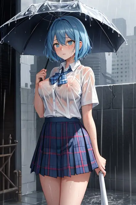 Rain on Anime Girls