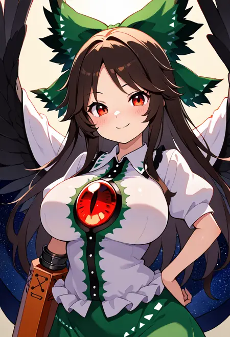 Reiuji Utsuho: Nuclear Hell Raven | 霊烏路 空 (Touhou: Subterranean Animism) [Illustrious]