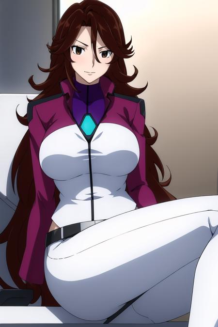 (Night:1.7),a space battleship in space,
sitting on a White_armchair,
white pants,belt, white shirt,long sleeves,gloves,(purple_jacket:1.2)
<lora:Sumeragi_Lee_Noriega_Trailblazer-KK77-V1:0.7>,
bangs,brown_hair, long_hair,red eyes,lipstick,makeup,
1 girl,20yo,female,Beautiful Finger,Beautiful long legs,Beautiful body,Beautiful Nose,Beautiful character design, perfect eyes, perfect face, Japanese,cosplay,
looking at viewer, (innocent_big_eyes:1.0),alluring,embarrassed, shy,light smile,
official art,extremely detailed CG unity 8k wallpaper, perfect lighting,Colorful, Bright_Front_face_Lighting,
(masterpiece:1.0),(best_quality:1.0), ultra high res,4K,ultra-detailed,
photography, 8K, HDR, highres, absurdres:1.2, Kodak portra 400, film grain, blurry background, bokeh:1.2, lens flare, (vibrant_color:1.2)
(Beautiful,large_Breasts:1.4), (beautiful_face:1.5),(narrow_waist),