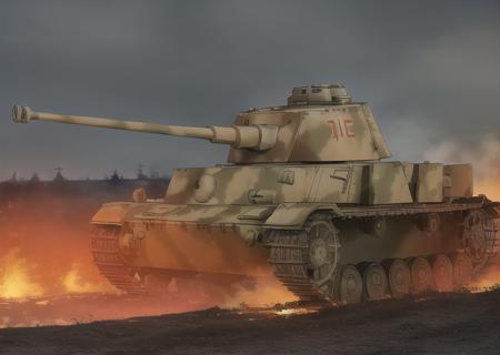 8k_wallpaper,photo,realistic,real,best quality,highly detailed,masterpiece,ultra-detailed,illustration,wallpaper,incredibly_absurdres,extremely detailed,1908,dark,fog, rain,wind, A photo of a pzkpfw4 tank firing a gun while advancing in muddy terrain, raising a cloud of dust,tank use a 75mm KwK 40 L/42 gun, soldier,Dugouts,Shrapnel,Entrenchments, Swampy,forest,explosion ,fire,fire smoke explosion broken tank in background,   <lora:pzkpfw4_v2:0.8>, (pzkfw), tank ((short)) single barrel, 1 barrel