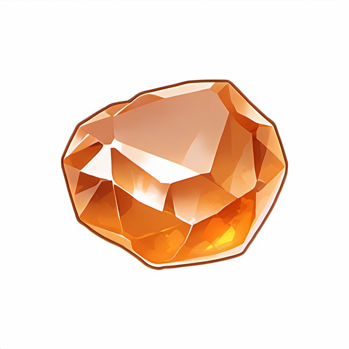 2d icon. a piece of orange crystal . <lora:SDXL_icon_V2-000034:1>