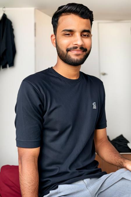 portrait of SheeroC , Man with slim body, wearing casual