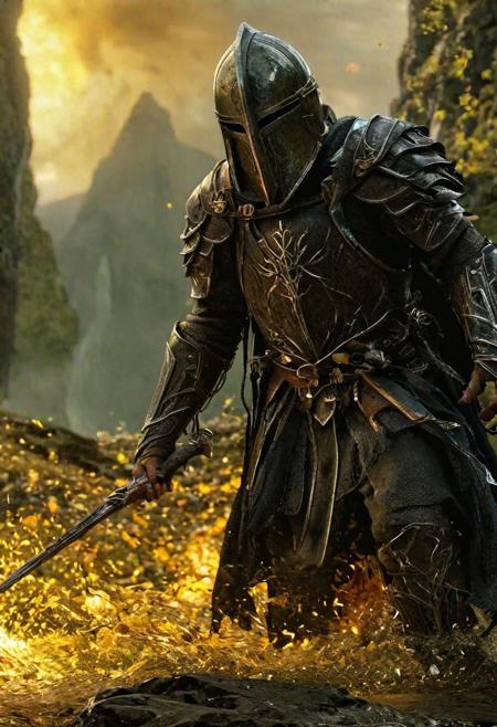 Completely Helm's fall absolutely nothing, pure black, detailed, but the Lord of the Rings of life are rising, FastNegativeV2, ral-dissolve, amazing quality, masterpiece, best quality, hyper detailed, ultra detailed, UHD, perfect anatomy,