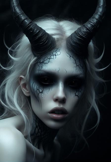 Horror-themed <lora:WB2.2:1> famous artwork by (anato finnstark:1.2) and (lucas graciano:1.1) and (archan nair:1.3), (dramatic scene:1.1), (fractal art:0.8), fantasy style, dynamic angle,  [Rhinoceros:woman:.2],  looking Neutral, A relaxed facial expression with a slightly open mouth. into the camera  <lora:add-detail-xl:3>  . Eerie, unsettling, dark, spooky, suspenseful, grim, highly detailed