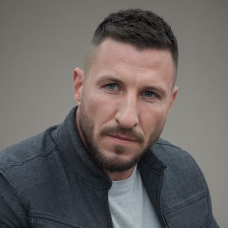 <lora:Pablo Schreiber:0.5>, 1male, beard, facial hair, male focus, pablo schreiber, shirt, solo, realistic, ultra quality, highly detailed, ultra HD