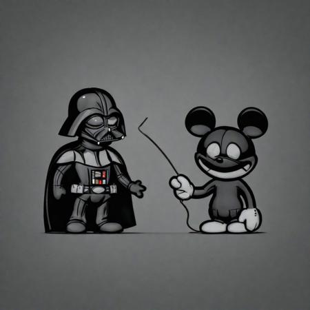 darth vader and mickey mouse