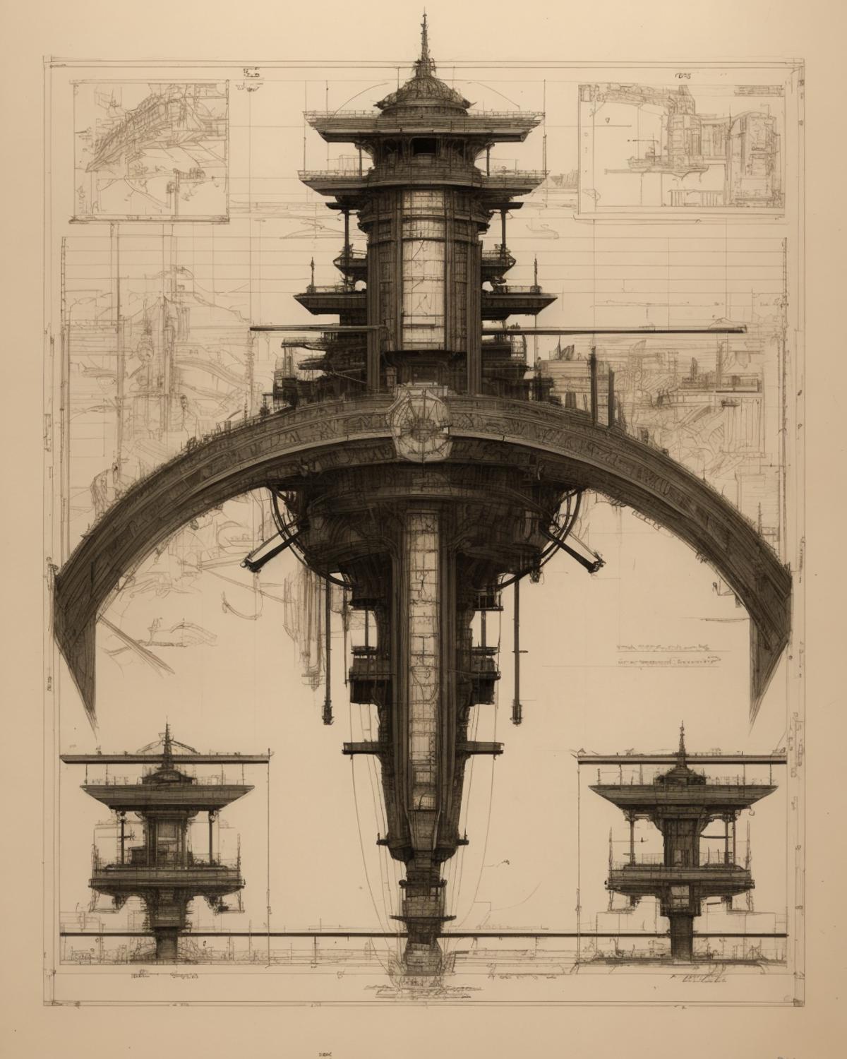 DaVinci's sketchbook (Fountain Pen Sketch ) image by oosayam