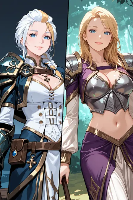Jaina Proudmoore (Warcraft) 2 Outfits | Illustrious / NoobAI