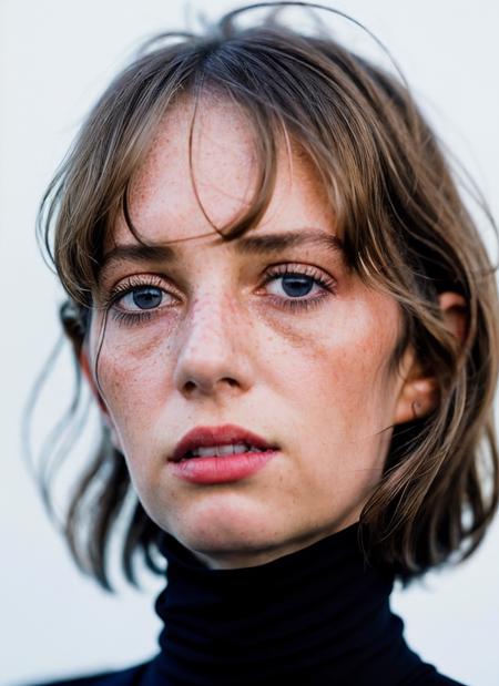 A stunning intricate full color portrait of (sks woman:1),wearing a black turtleneck, epic character composition, by ilya kuvshinov, alessio albi, nina masic, sharp focus, natural lighting, subsurface scattering, f2, 35mm, film grain, <lora:locon_maya_v1_from_v1_64_32:1.4>