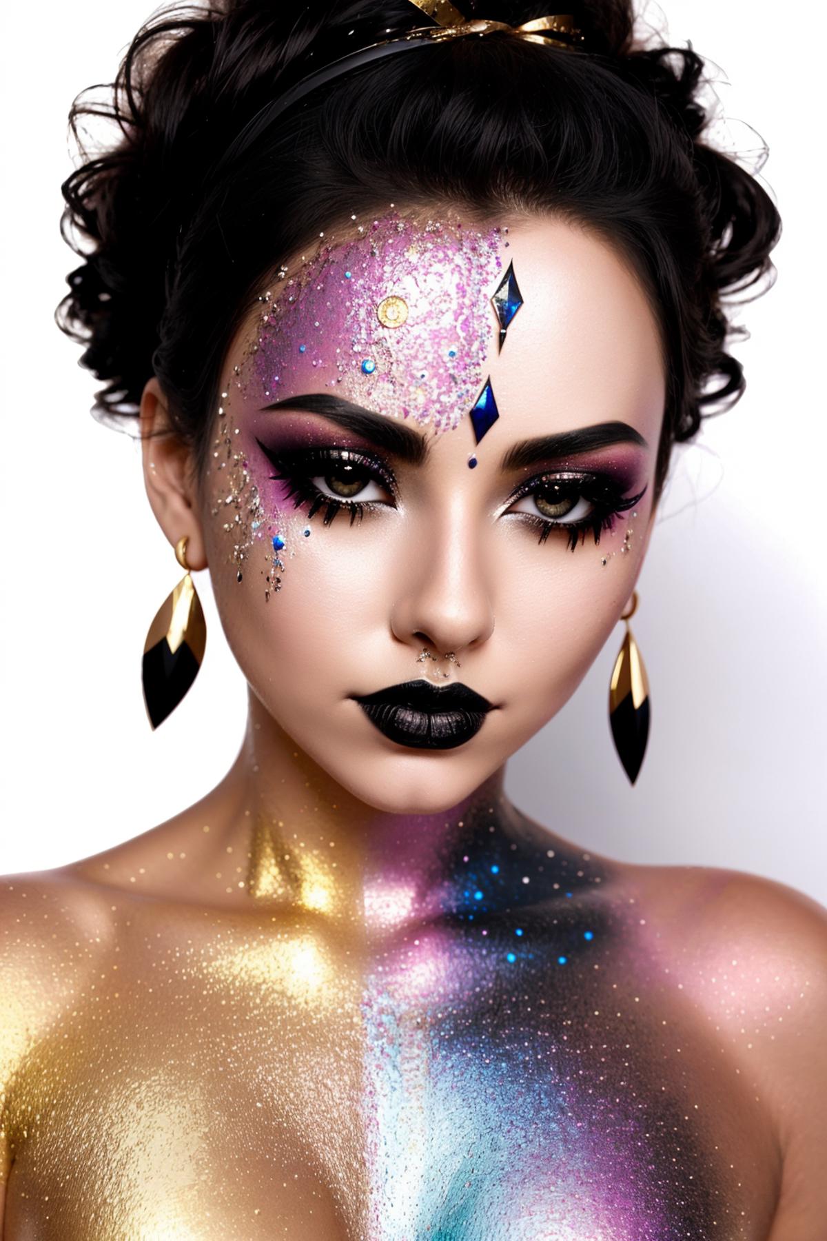 Glitter Body Paint SD 1.5 Style LoRA image by getphat