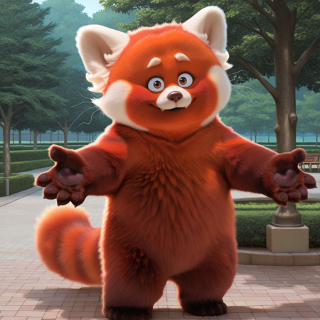 Mei Lee | Red Panda form (Turning Red) Illustrious - V1