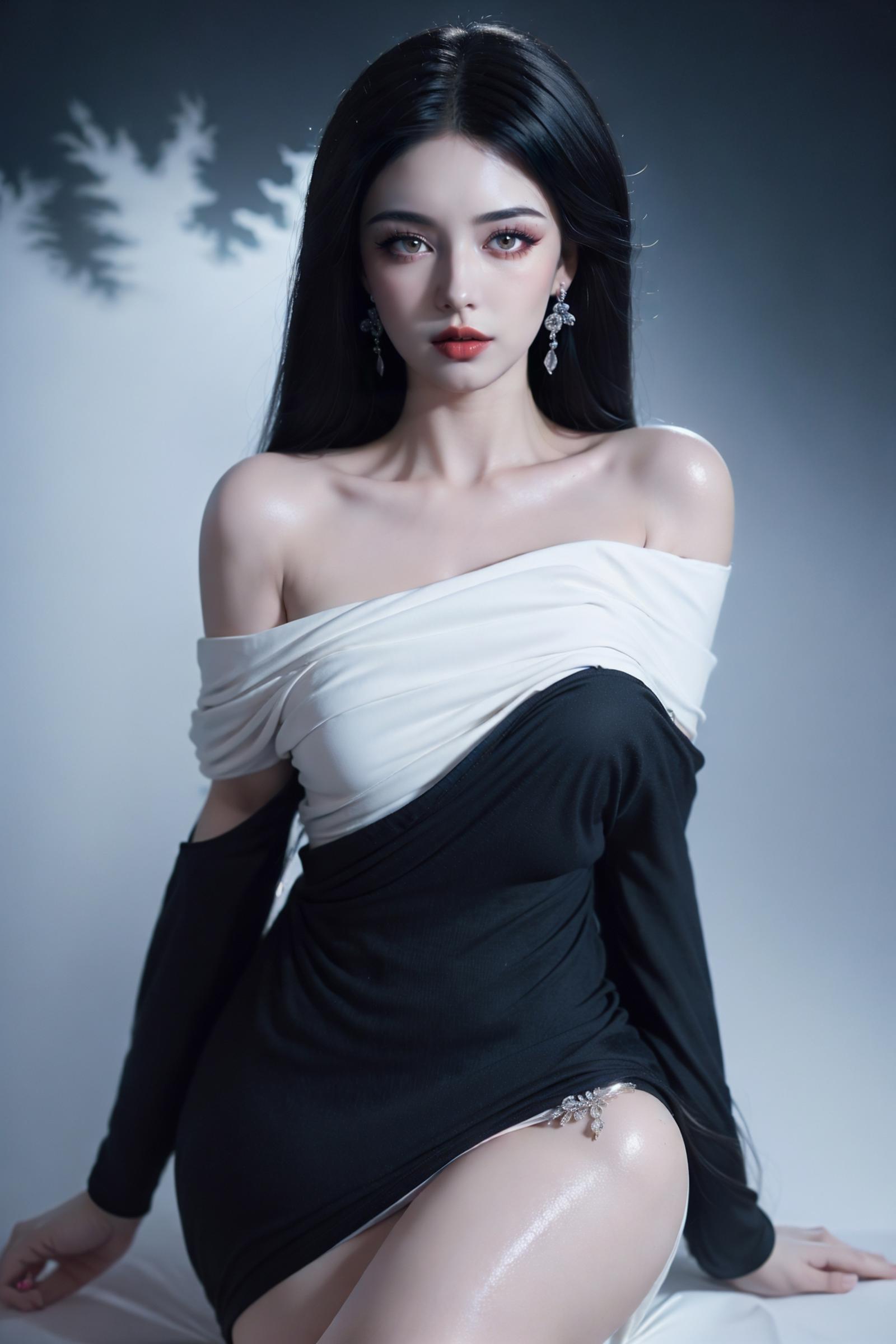 绪儿-带妆容脸模Face model with makeup image by XRYCJ