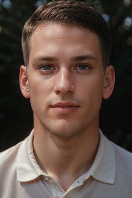 RAW Photo, DSLR , epiCRealism, (male focus), 1boy, corporate professional portrait photograph of jeremy_penn in a polo shirt, <lora:Jeremy_Penn-09:0.8>, deep photo, depth of field, Superia 400, bokeh, realistic lighting, professional colorgraded