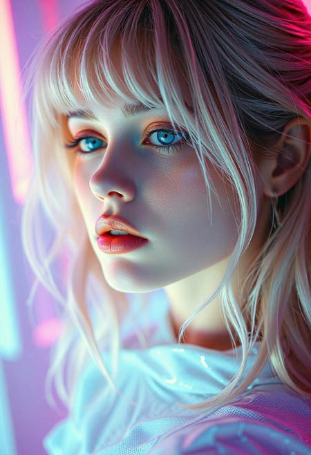 high quality design aesthetics, synth pop, detailed, pop album cover, beautiful young white woman