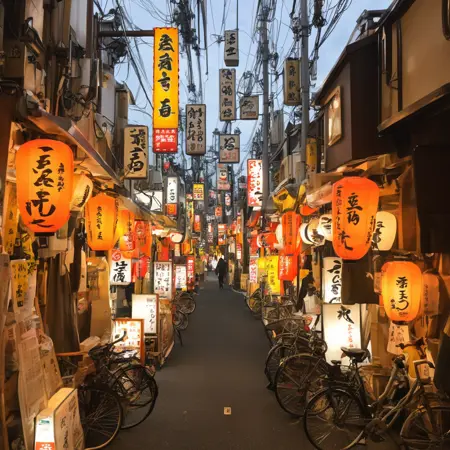 飲み屋街~しょんべん横丁(大阪・十三)  / Bar Street - Shonben Yokocho (Juso, Osaka) SDXL
