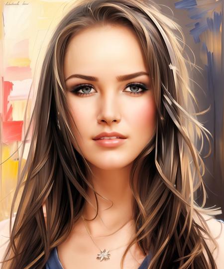 a woman, in casual dress, ((perfect eyes)), perfect lighting, portrait close up, looking at viewer <lora:ToriBlack:0.85>, (rough brush strokes: 1.5), [soft impressionist brush strokes:1.2], blinding light, canvas texture, muted colors, by Brent Heighton, by Richard Schmid