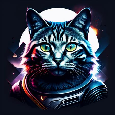 Astronaut cat, epic, cinematic, intense, 
,T shirt design,TshirtDesignAF,<lora:TshirtDesign21Config4WithTEV2:1>