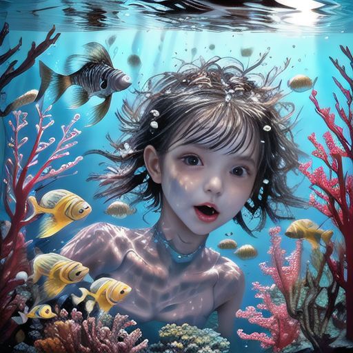 Underwater girl. image by dachonfzi