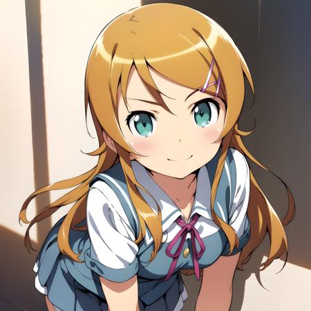 kirino kousaka, bangs, long hair, blonde hair, blue eyes, green eyes