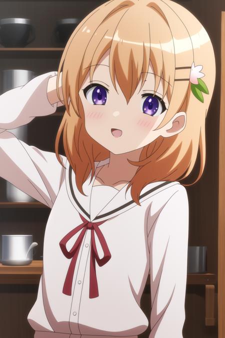 <lora:Gochuumon_hoto cocoa:0.7> hoto cocoa, 8k, masterpiece, absurdres, anime,