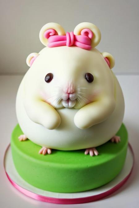 hamster made of jiggly cake