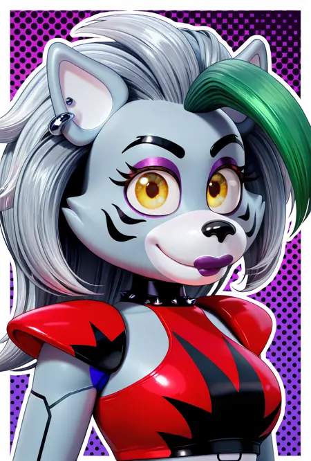 Roxanne Wolf Poster Roxy by coolioart code -- FNAF / Five Nights at Freddy's Security Breach Noob + Illust