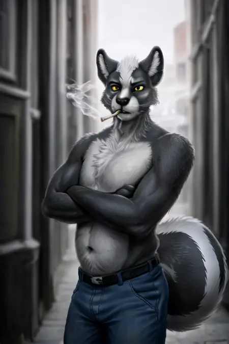 Smoking Furry LoRA