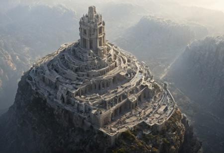 POV view , DOF,
(Ancient civilization, Alien Prometheus movie scene, dune movie scene:1.5), (The colonial city of the future, in the mist-filled Grand Canyon, on an unknown Earth-like planet, 2 moon on sky, Spaceship flight connects colonies, waterfulls:1.3), (Machu Picchu, a mountain settlement, incredibly spectacular:1.2), (Mario Botta:1.3), (avant-garde, future, reality, science fiction, photorealistic), (modern architecture:1.2), White limestone with black granite, fountain, waterfall, landmark, square, path, narrow street,
(Large Files, Ultra Realistic, 8K, 16k, FHD, HD, VFX, Perfect, Photography, composition, Architecture Sales Photography, Architecture Competition, Ultra High Resolution, Cinematography, High Resolution Image:1.1), (dramatic lighting, direct sunlight, ray tracing, clear shadow:1.2),  (real landscape:1.1), (blurred background:1.0), (urban background, more_details) ,
great lighting, clear, hillscastel, <stardeaf-cold-arc>, xtower, industrialbuilding