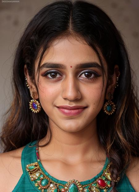 portrait of skswoman, joyful , wearing beaded , with Curly hair , background slums epic (photo, studio lighting, hard light, sony a7, 50 mm, matte skin, pores, colors, hyperdetailed, hyperrealistic), <lyco:Priya Prakash VarrierV2:1.0>