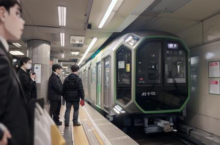 best quality, ultra-detailed, illustration,
OsakaMetro400, subway station, train, train station, multiple boys, 6+boys, multiple girls, black hair, bag, phone, blurry, long hair, real world location, depth of field, scenery, cellphone, short hair
 <lora:OsakaMetro400_SD15_V1_DIM4:1>