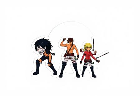 attack on titan stickers