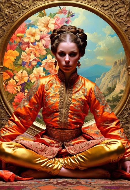Persian color palette , Persian art, Persian girl, Persian, Iranian, Iran,(art by Giovanni da Milano and Margareta Christina Giers and Aleksi Briclot:1.1), (Cinemagraphs by Santeri Levas and Miwa Yanagi:1.1), award winning, (aesthetic of abstract landscape with wailing atmosphere:0.1), depth peeling, clear scene, f/16, symmetry and balance, hyperrealistic, intricate abstract, intricate artwork, abstract style, otherworldly, mesmerizing parallel dimension, gravity defies logic, abstract masterpiece, interplay of floating objects, distorted silhouettes, vivid hues, ethereal light, highly detailed,,,Leica Q2 with Summilux 35mm f/1.2 ASPH(Francis Drake : 1,2) ((best quality)), (artistic photography by Philippe Halsman and Ara Gler:1.2), (bubblegumpink and striped colors:0.1), <lora:MJ52:0.65>
, modelshoot, pose, , (award winning photo macro shot of a beautiful young woman lying , , dynamic lighting, cinematic still, pale skin, screencap, 100mm f/2.8 macro lens, on the knees)(art by Ivan Pokhitonov and Nikolai Triik and Maxfield Parrish:1.2), (electricity and disembodied atmosphere, urban decay with neon accents, aesthetic of medieval art:0.1), 
 battle stancevibrant,  , highly detailed,byJocelyn Hobbie and Charles Dwyer, Triadic color guide,Leica Q2 with Summilux 28mm f/1.7 ASPH, ,clear face, Ultra High Resolution,