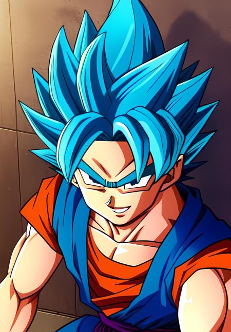 (Photo:1.3), highdetail, <lora:SonGoku:0.8>, SonGoku, solo, 1boy, smile, selfie, detailed face, detailed eyes, super saiyan Blue, Blue Hair, (sexy, hot, attractive:1.3), (trending on CGSociety, trending on pixiv, contest winner:1.3)