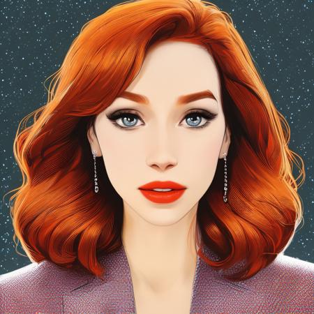 Ultra realistic photo portrait of Christina Hendricks cosmic energy, colorful, painting burst, beautiful face, symmetrical face, tone mapped, intricate, elegant, highly detailed, digital painting, deep impasto, artstation, concept art, smooth, sharp focus, illustration, beautiful face, intricate, highly detailed, smooth, sharp focus,art by artgerm and greg rutkowski and alphonse mucha,