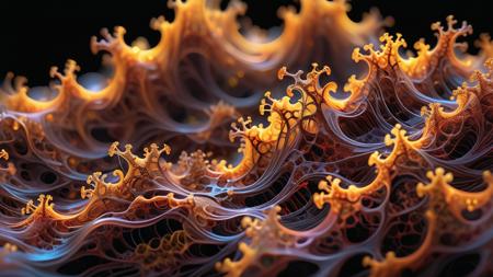 macro photography, (bokeh),high angle, (made of tiny fall colors, red, yellow, orange, brown  glowing neon glass filaments:1.2), (made of waves of glowing clouds:2), <lora:sdxl_mythicalclouds:1> , voronoi wisps , (intricate fractal pattern details:2), multicolored background <lora:World_of_Glass_Filament:1.2>