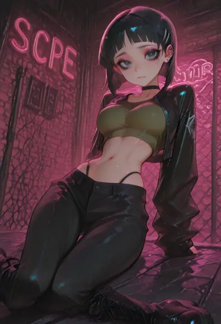 Super Busty Petite Gothic Anime (Concept)