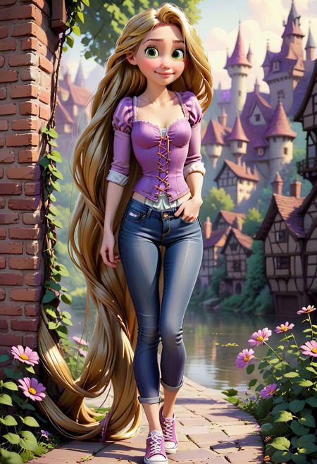 Realistic, Rapunzel, casual outfit