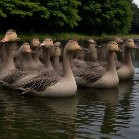 100 ducks