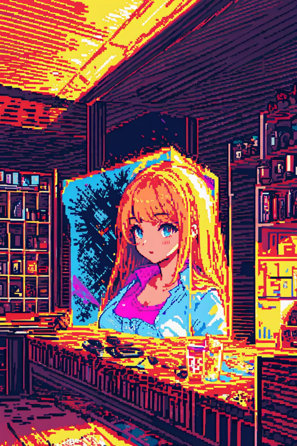 Pixel art style image by Junbegun