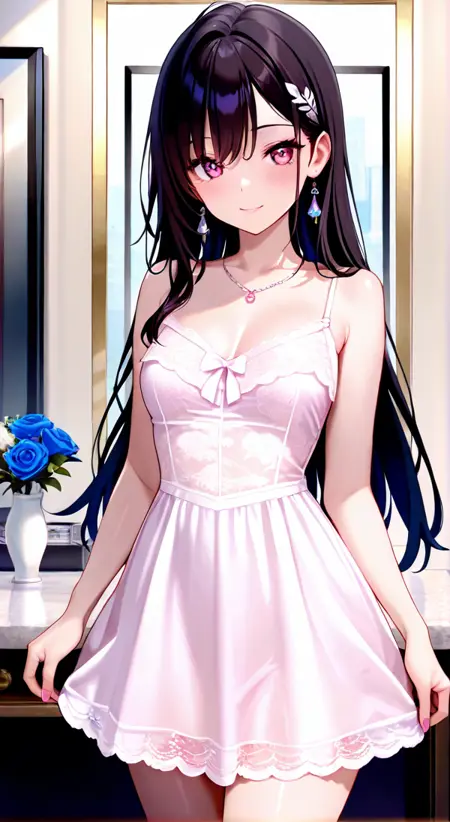 Lace camisole dress