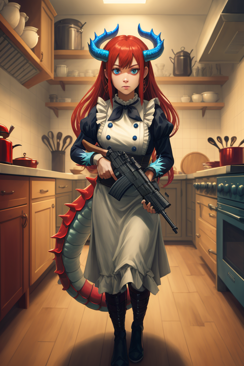 Kitchen Dragonmaid (YGO) image by LordOtako