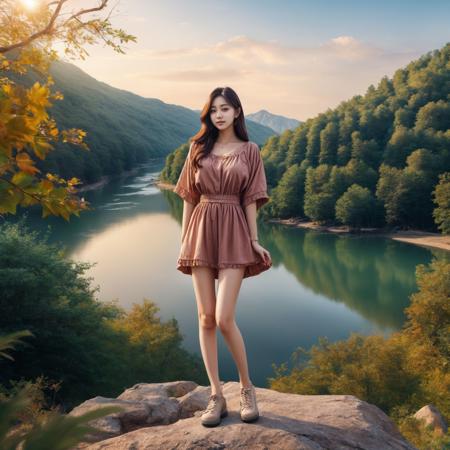 (highly detailed realistic flesh colored skin and skin texture:1.2),(real photo:1.2),4k,
oppa girl enjoying camping at a camping site with a view of the river.
camp papier and bbq,camping car,Tent,
(kpop idol:1.0),(high detailed skin:1.3),(realistic skin:1.3),(high detailed eyes:1), (realistic eyes:1.3),(high detailed face:1.3),(realistic face:1.3),(high detailed body:1.3),
20 years old,
in a sophisticated outfit,
large breasts, wide hips, long legs,thin waist,
<lora:oppa girl:1>