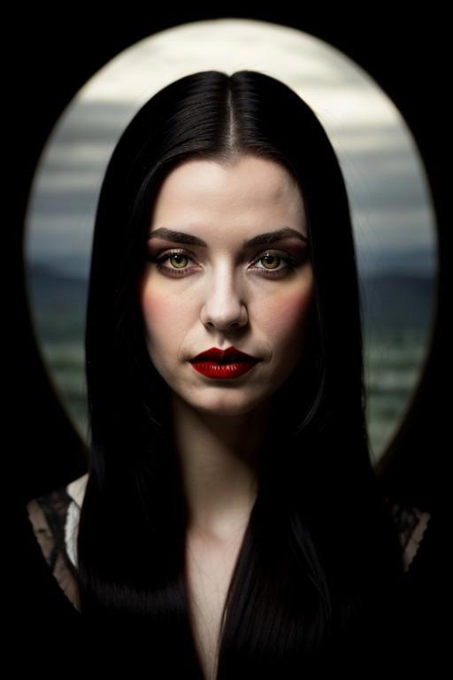 (Belgian) vampire girl, 23 years old, (beautiful:1.75), (very pale skin:1.35), (gothic makeup:0.99), (Red Lipstick:1), (black hair), (anime:0.35), (oval face:0.25), (Halloween), (night), (front view:1.25), (elegant), 10 minutes before the world will end, (back light),  hyper-realistic, (ultra-detailed:1), (insanely detailed:1), 4k, realistic 8k, shot on portra 400, (((masterpiece))), (perfect composition:1.55), (best quality), (HD), (Leonardo Da Vinci:0.10), ((Transylvanian Castle)), Perfect hand, Hand, Detailed hand